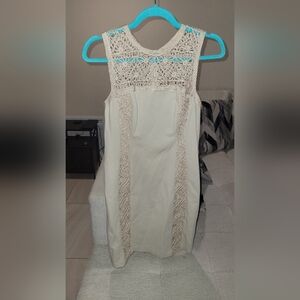 Adam Lippes Cream Lace Dress